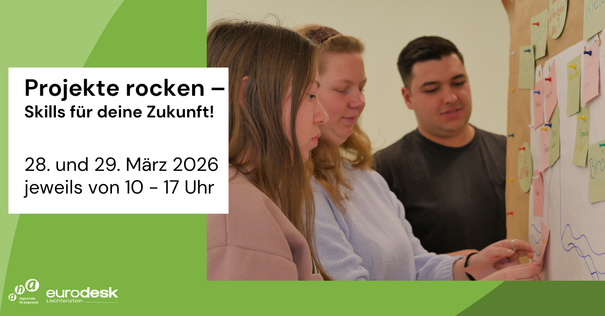 "Projekte rocken" Kurs - aha Liechtenstein